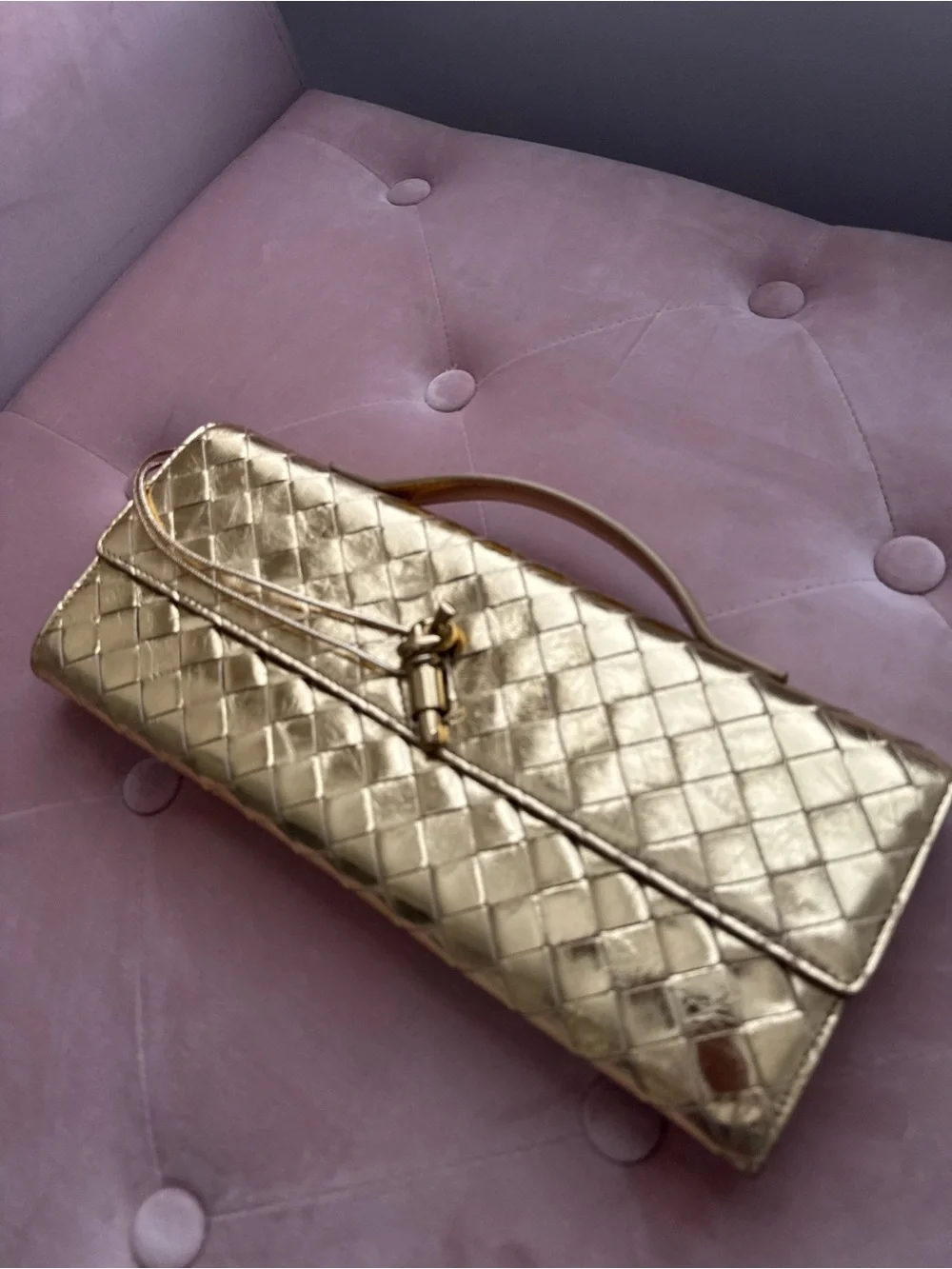 Bottega Veneta Andiamo Intrecciato Clutch Bag